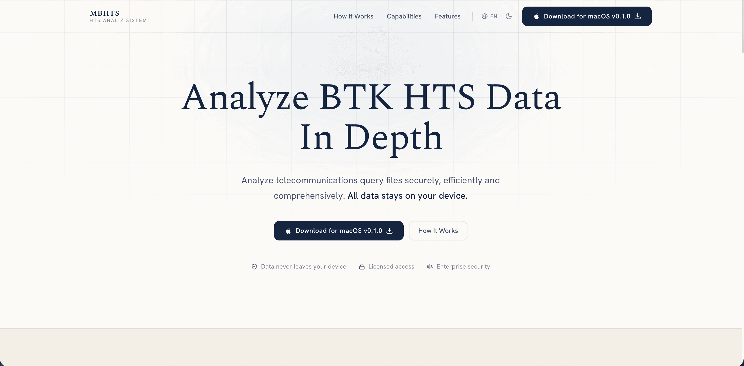 MBHTS — HTS Analiz Platformu